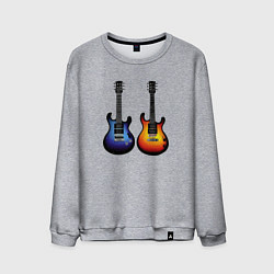 Мужской свитшот Яркие гитары