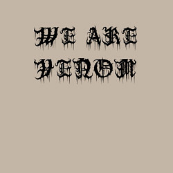 Свитшот хлопковый мужской We are Venom - motto, цвет: миндальный — фото 2