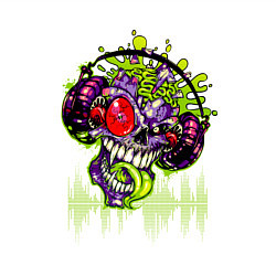 Свитшот хлопковый мужской DJ Zombie, цвет: белый — фото 2