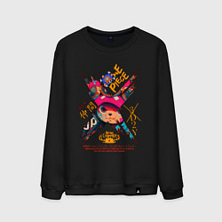 Свитшот хлопковый мужской One Piece Chopper Tony Tony, цвет: черный