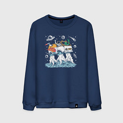 Мужской свитшот Космический автомобиль