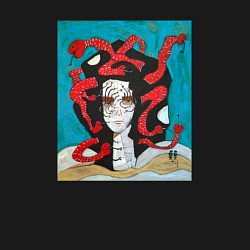 Свитшот хлопковый мужской Medusa the Gorgon, цвет: черный — фото 2