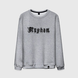 Свитшот хлопковый мужской Mayhem - phrase, цвет: меланж