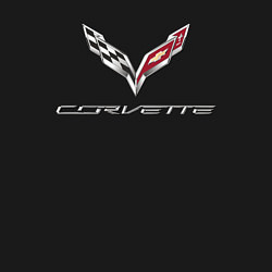 Свитшот хлопковый мужской Chevrolet Corvette - racing team, цвет: черный — фото 2