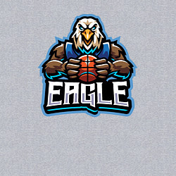 Свитшот хлопковый мужской Eagle basketball, цвет: меланж — фото 2