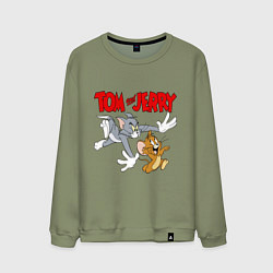 Мужской свитшот Том и Джерри - погоня
