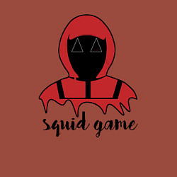 Свитшот хлопковый мужской Squid game man, цвет: кирпичный — фото 2