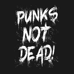 Свитшот хлопковый мужской Punk not dead, цвет: черный — фото 2