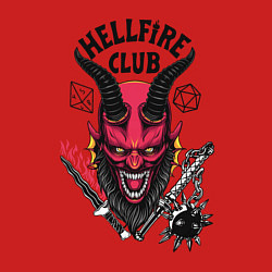 Свитшот хлопковый мужской Hellfire club demon, цвет: красный — фото 2