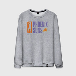 Свитшот хлопковый мужской Phoenix Suns play, цвет: меланж