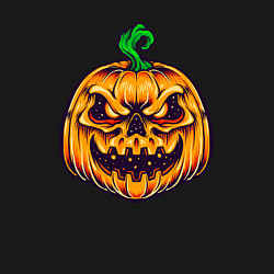 Свитшот хлопковый мужской Halloween pumpkin, цвет: черный — фото 2