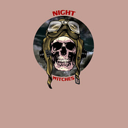 Свитшот хлопковый мужской Night Witches, цвет: пыльно-розовый — фото 2