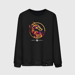 Мужской свитшот Мортал Комбат - Скорпион эмблема