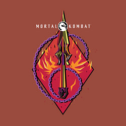 Свитшот хлопковый мужской Mortal Kombat game, цвет: кирпичный — фото 2