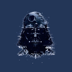 Свитшот хлопковый мужской Дарт вейдер мазайка, цвет: тёмно-синий — фото 2