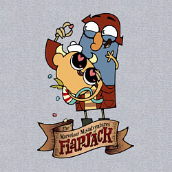 Свитшот хлопковый мужской Flapjack - heart candies, цвет: меланж — фото 2