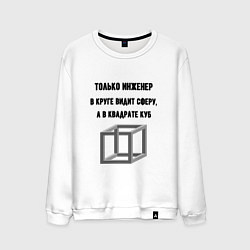 Мужской свитшот Взгляд инженера