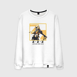 Свитшот хлопковый мужской Гашетка - Zenless Zone Zero, цвет: белый