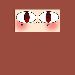 Свитшот хлопковый мужской Neco Arc Face meme, цвет: кирпичный — фото 2