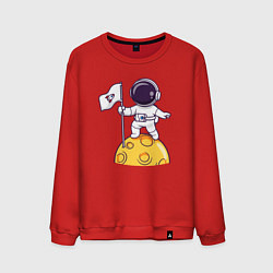 Мужской свитшот Астронавт прибыл на луну