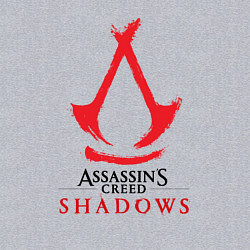 Свитшот хлопковый мужской Assassins Creed Shadows - badge, цвет: меланж — фото 2