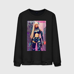 Мужской свитшот Cyber Barbie - ai art