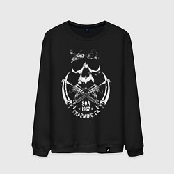 Свитшот хлопковый мужской Sons Of Anarchy - charming, цвет: черный