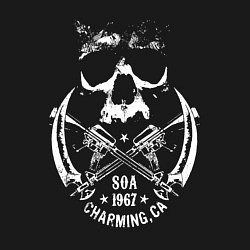Свитшот хлопковый мужской Sons Of Anarchy - charming, цвет: черный — фото 2