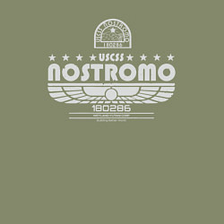 Свитшот хлопковый мужской USCSS The Nostromo серый, цвет: авокадо — фото 2