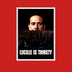 Свитшот хлопковый мужской Lucille is thirsty, цвет: красный — фото 2