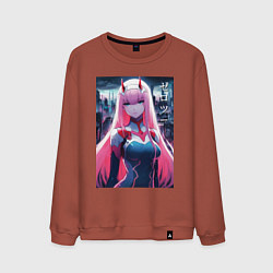 Мужской свитшот Darling in the Franxx - zero two - ai art