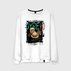 Мужской свитшот Дурею с кофе как карась с прикормки