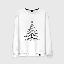 Мужской свитшот Хоррор ель