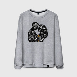 Мужской свитшот Природная космическая любовь