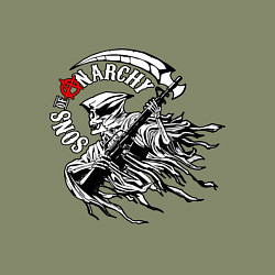 Свитшот хлопковый мужской Logo Sons Of Anarchy, цвет: авокадо — фото 2