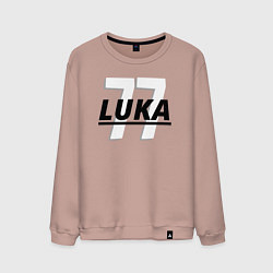 Свитшот хлопковый мужской 77 Luka, цвет: пыльно-розовый