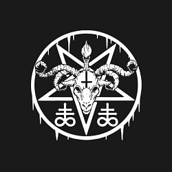 Свитшот хлопковый мужской Satan hail, цвет: черный — фото 2