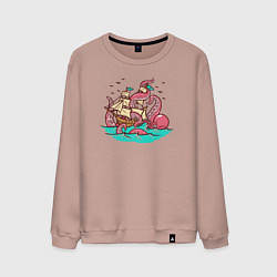 Мужской свитшот Парусник и осьминог