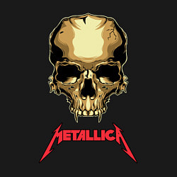 Свитшот хлопковый мужской Metallica - skull with fangs, цвет: черный — фото 2
