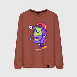 Свитшот хлопковый мужской Tetris skater, цвет: кирпичный