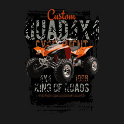 Свитшот хлопковый мужской Квадроцикл кастом, цвет: черный — фото 2