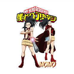 Свитшот хлопковый мужской Моя Геройская академия Момо героиня, цвет: белый — фото 2