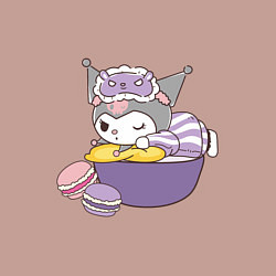 Свитшот хлопковый мужской Куроми с макарунами, цвет: пыльно-розовый — фото 2