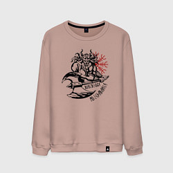 Мужской свитшот Языческий воин - верь в себя не сдавайся
