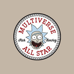 Свитшот хлопковый мужской Нашивка с Риком Санчесом, цвет: миндальный — фото 2