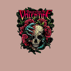 Свитшот хлопковый мужской Пуля для моего Валентина, цвет: пыльно-розовый — фото 2