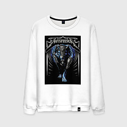 Мужской свитшот Metallica thrash metal style - wolf