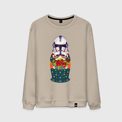 Мужской свитшот Матрешка в шлеме штурмовика звездные войны