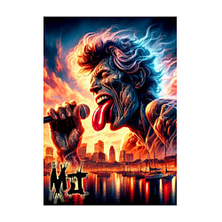 Свитшот хлопковый мужской Mick Jagger - legend, цвет: белый — фото 2
