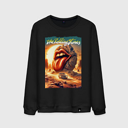 Мужской свитшот Rolling Stones - stylization of the logo